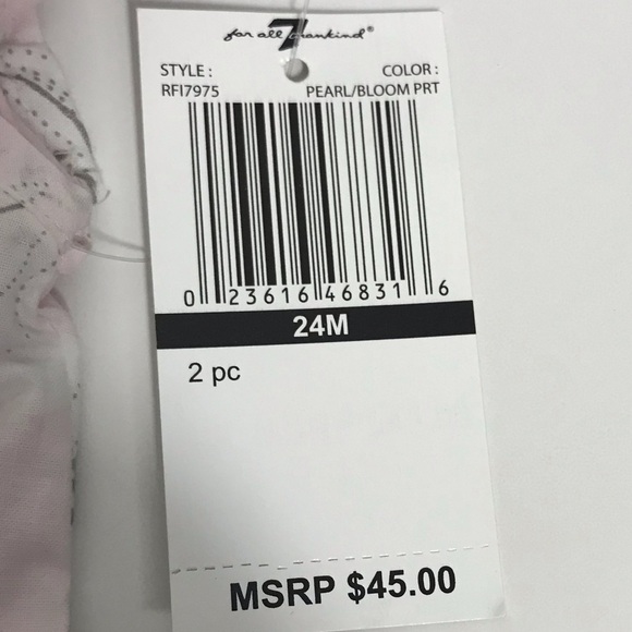 NWT 7 For All Mankind 7 Sleeveless Top & Pant Set - Picture 11 of 15